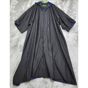 FINNEAS &‎ CO Alivan's Majestic School Robe Mens L Black Blue Hooded Cloak Lined